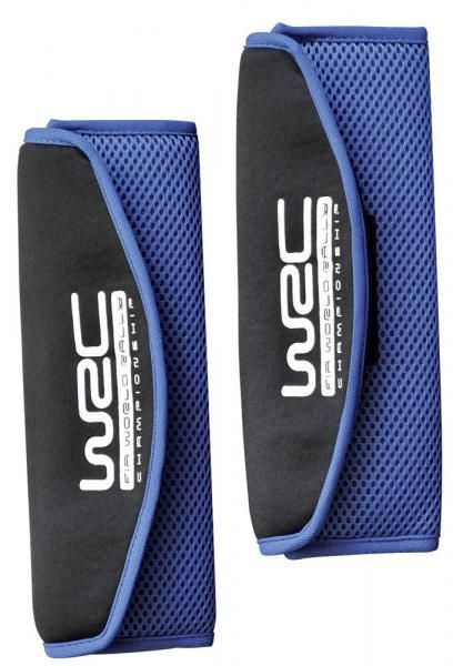 WRC blaue Rennsitzgurtpolster (Paar)