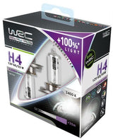 Par de bombillas Wrc Blanco Platino +100% H4 60/55W
