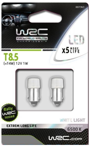 Par de bombillas LED T8.5 12 V (T4W) Wrc