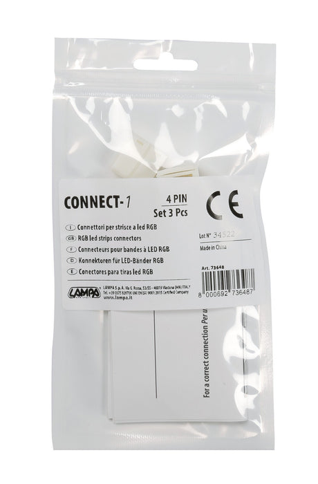 Lampa Connect-1, Connettori per strisce a Led RGB, set 3 pz 73648
