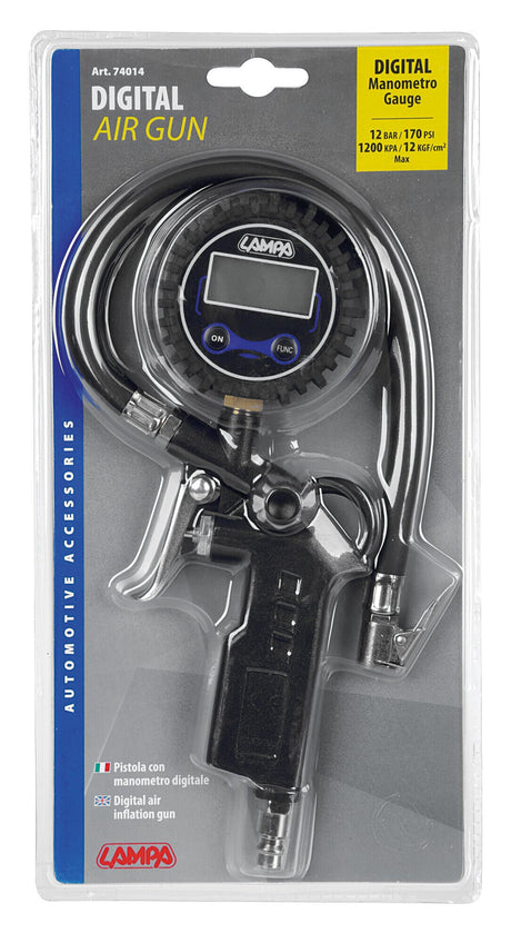 Lampa Pistola con manometro digitale per gonfiaggio pneumatici 74014