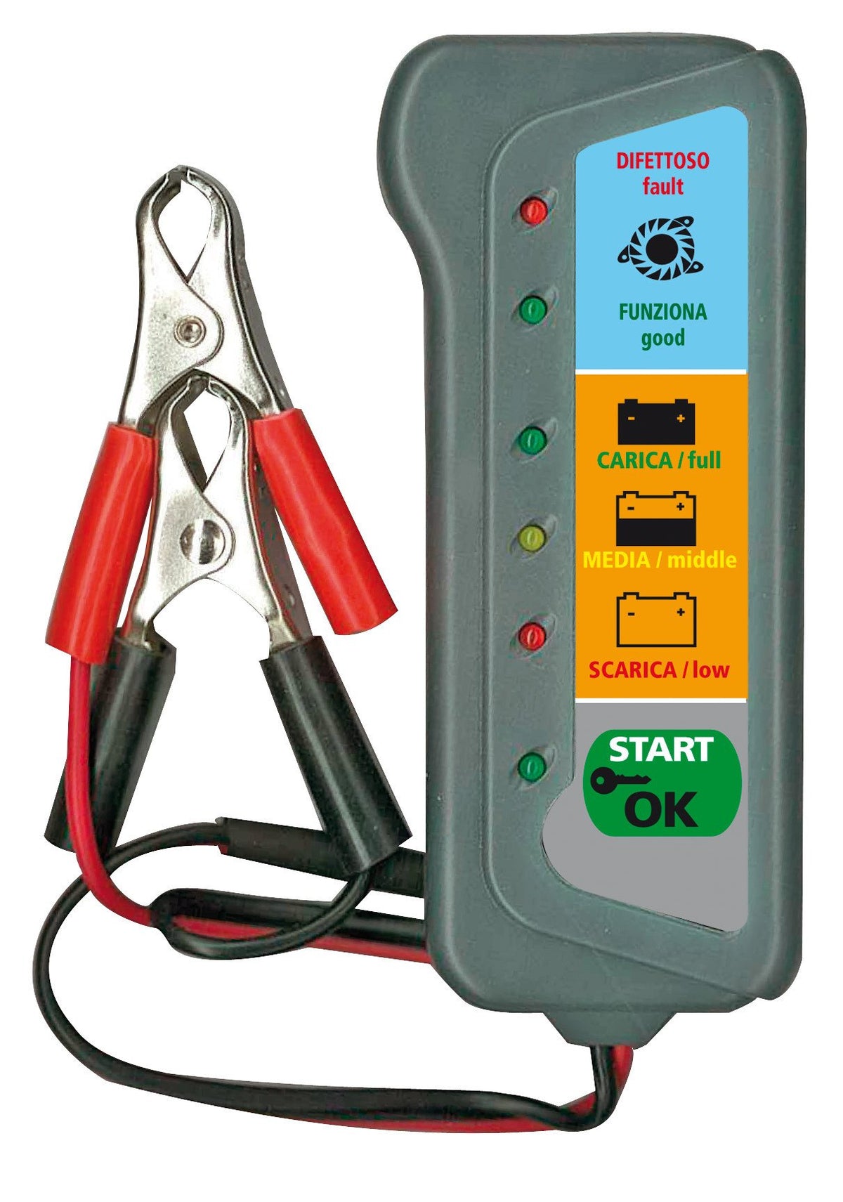 Lampa Tester per batteria e alternatore, 12V 74062