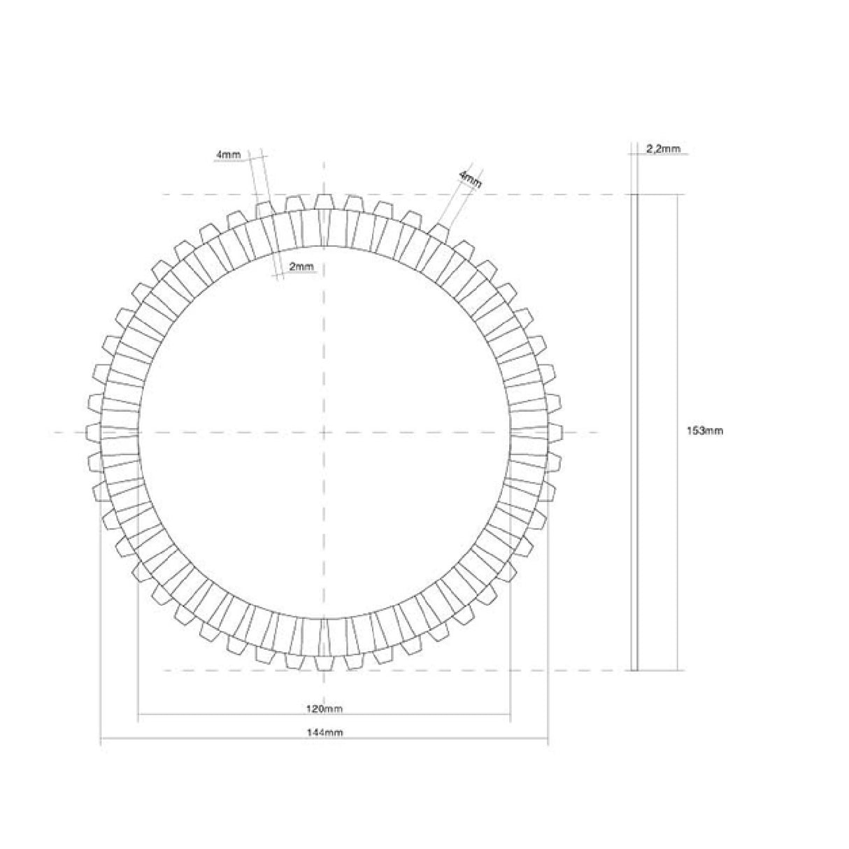 FCC Disco frizione guarnito singolo SUZUKI GSX F 600 CC 94/97