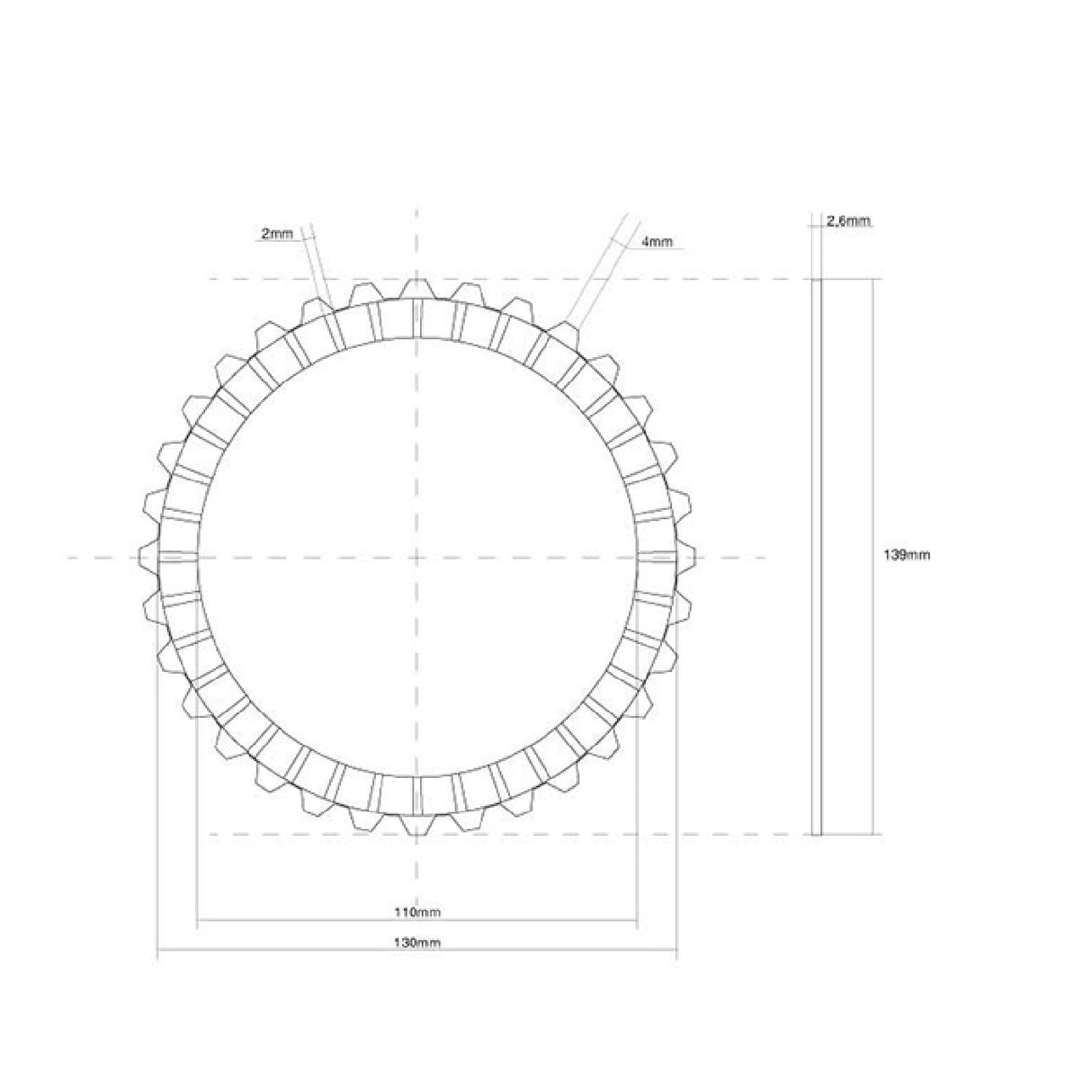 FCC Disco frizione guarnito BIMOTA SB6 1100 CC 94/96