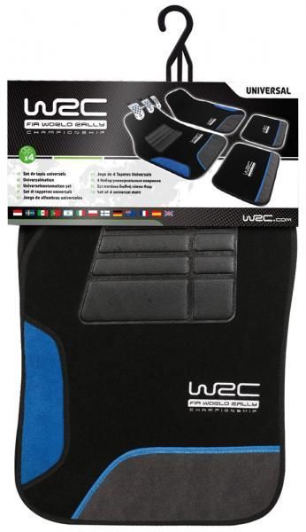 Wrc Set 4 tappeti moquette universali Blue Race