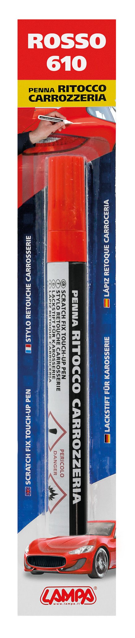 Lampa Penna ritocco carrozzeria - Rosso - 610 74610