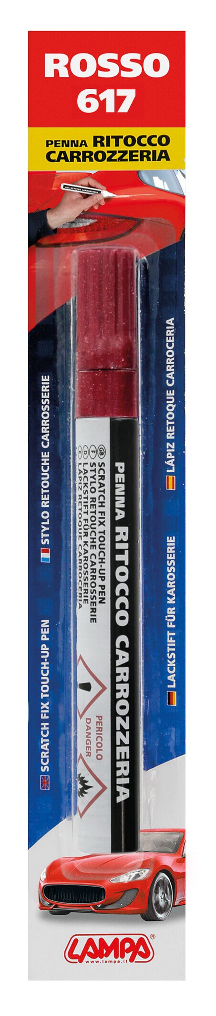 Lampa Penna ritocco carrozzeria - Rosso - 617 74617