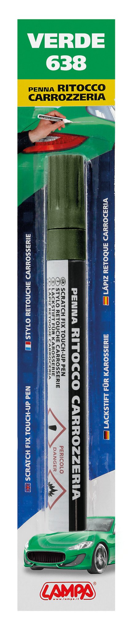 Lampa Penna ritocco carrozzeria - Verde - 638 74638