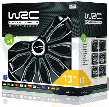 Wrc Set 4 copricerchi 13'' bicolori