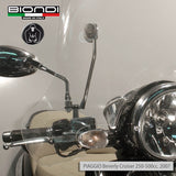 Biondi Parabrezza Club Piaggio Beverly Cruiser 250/500 cc 2007-2009 con Attacchi