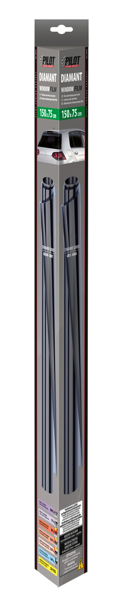 Pilot Diamant - 300x75 cm - Grigio