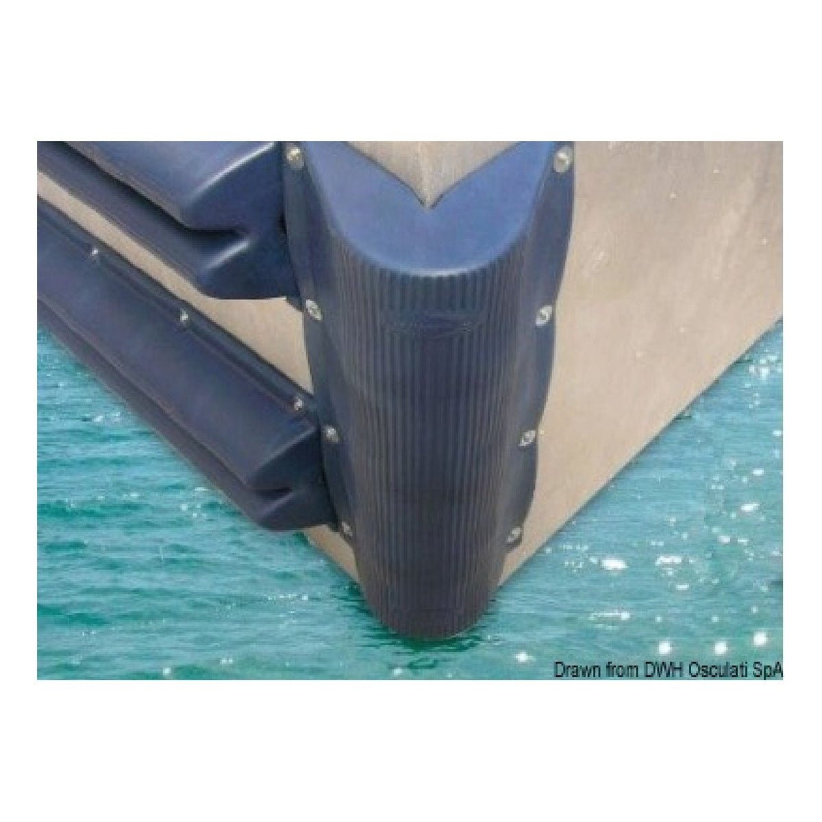 Protezione per pontile 800 mm blu