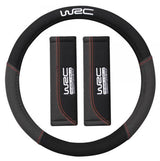 Funda de volante WRC + 2 almohadillas para cinturón de seguridad Rally Line