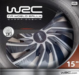 WRC Satz mit 4 15'' Turbo Zweifarb-Radkappen