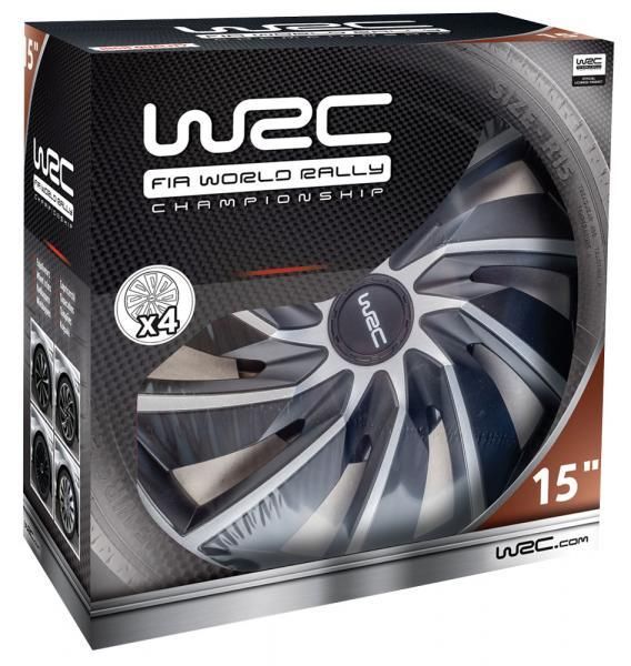 WRC Satz mit 4 15'' Turbo Zweifarb-Radkappen