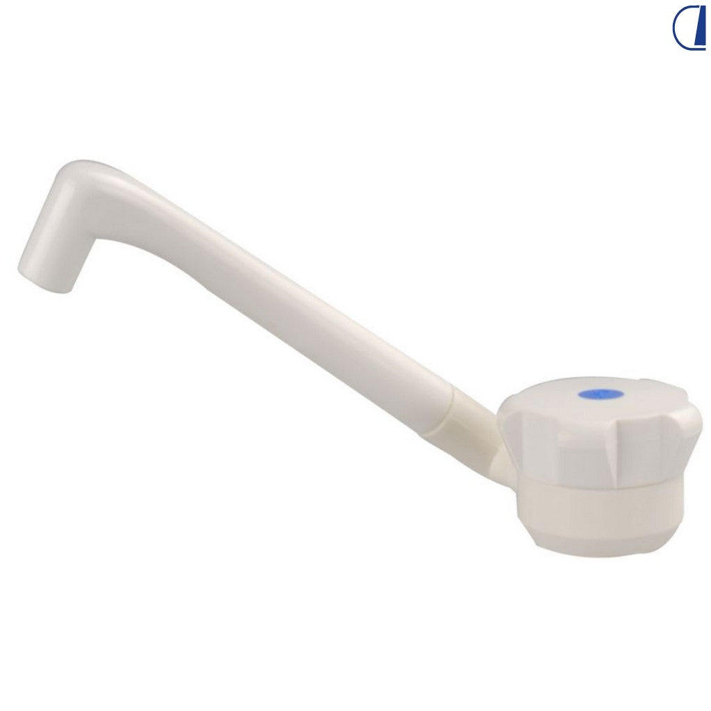 Di-Tec Rubinetto Windsor bianco con microinterruttore 3A per camper