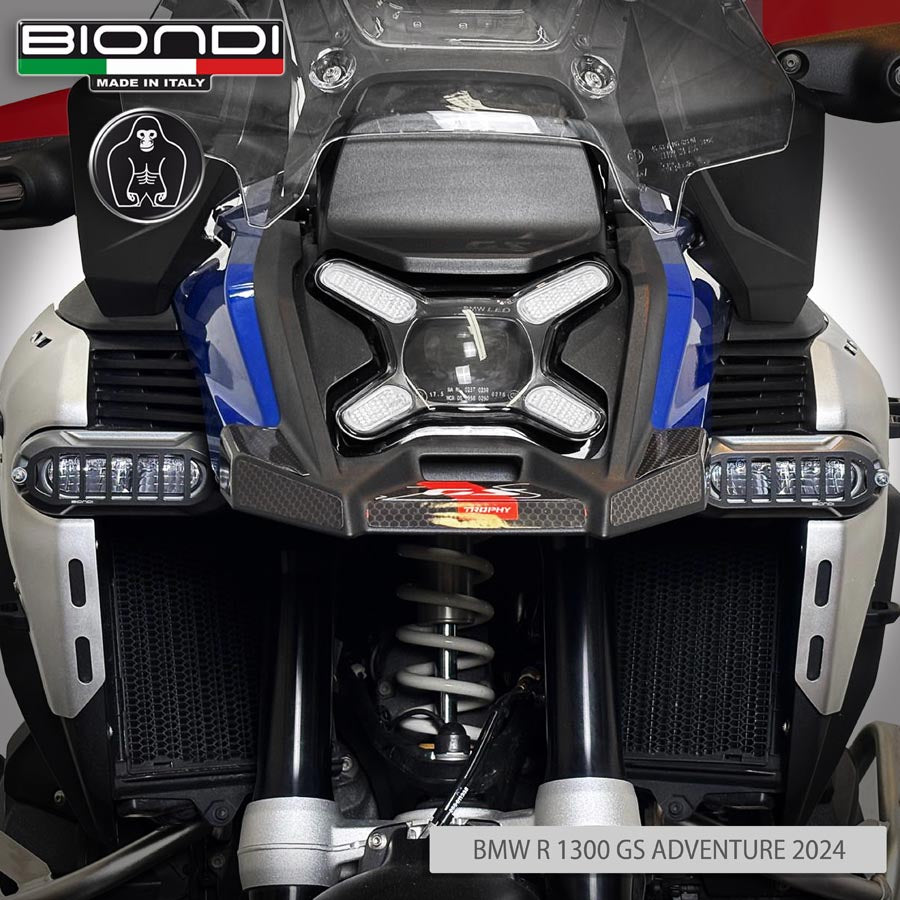 Biondi Griglie Alluminio Protezione Fari Antinebbia BMW R 1300 GS Adventure 2024 (Coppia)