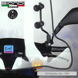 Biondi Parabrezza Pro P.G.O. Big Max 50 cc. 1995 Trasparente con Attacchi