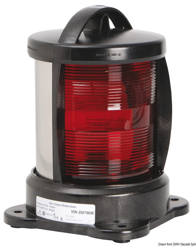 Fanale DHR rosso 112,5°
