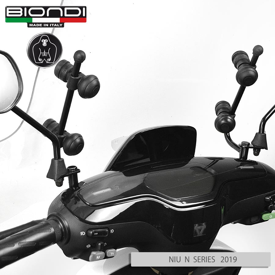 Biondi Parabrezza Pro NIU M-Pro Elettrico 2019 con Kit Attacchi