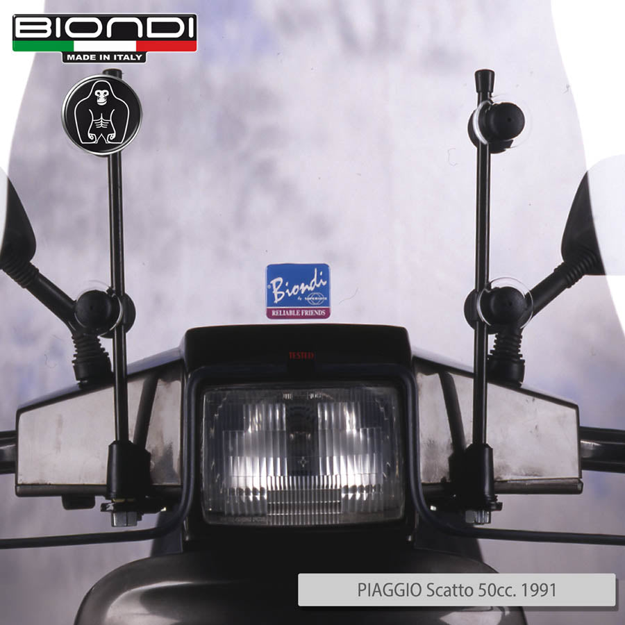Biondi Windschutzscheiben-Halterungssatz für Piaggio Scatto 50cc 1990