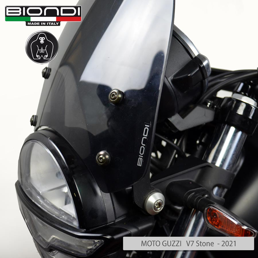 Biondi Cupolino Sport Fumè Scuro Moto Guzzi V7 III/IV, V7 Sport, V9 Bobber - MPN 8010386