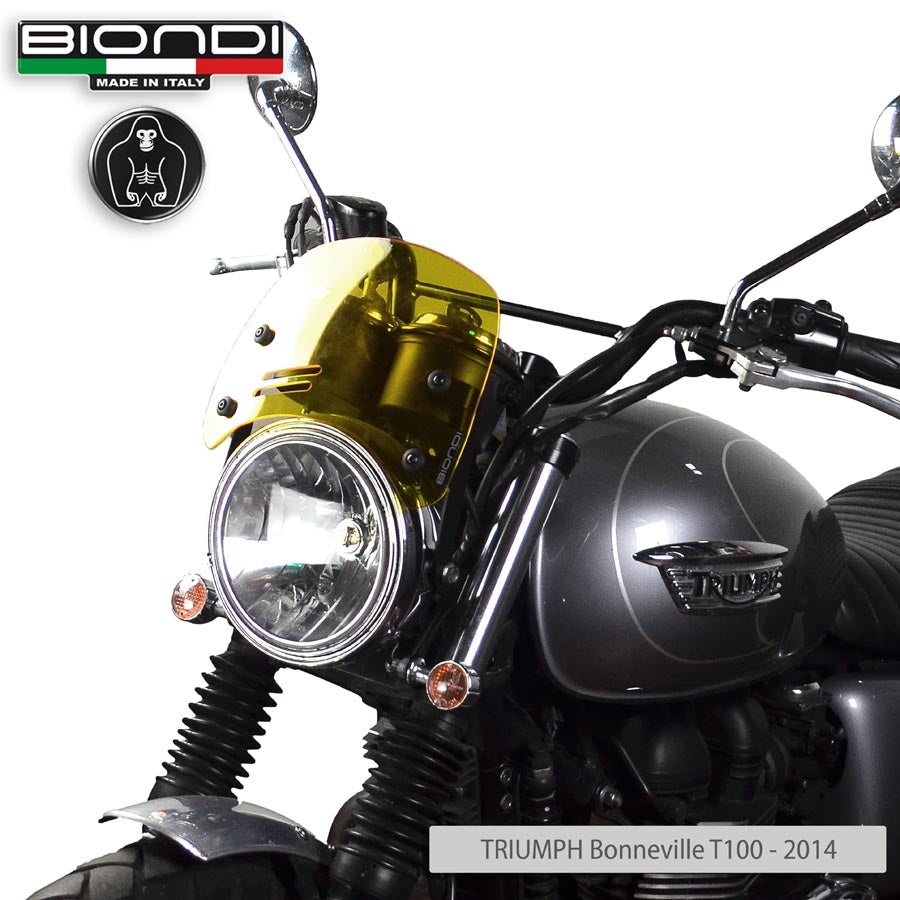 Biondi Cupolino Caffè Giallo per Benelli, Moto Guzzi V7, Triumph Bonneville, Yamaha XSR