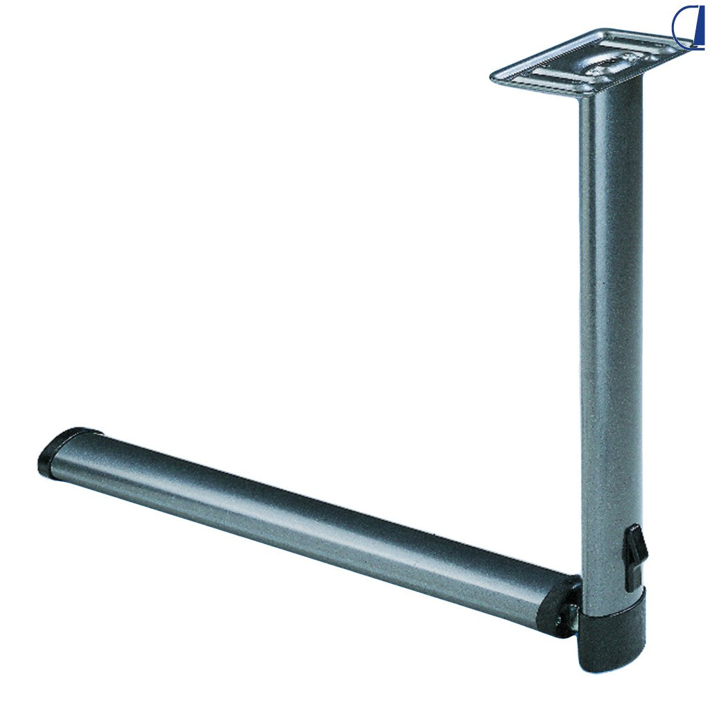 Di-Tec Gamba tavolo pieghevole in alluminio H 675 mm grigio