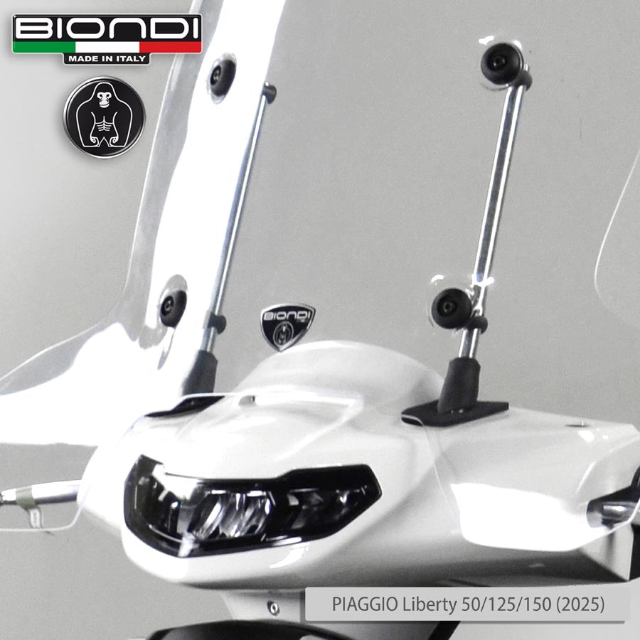 Biondi Kit Attacchi Parabrezza Piaggio Liberty e Liberty S 50-200 cc 2025+