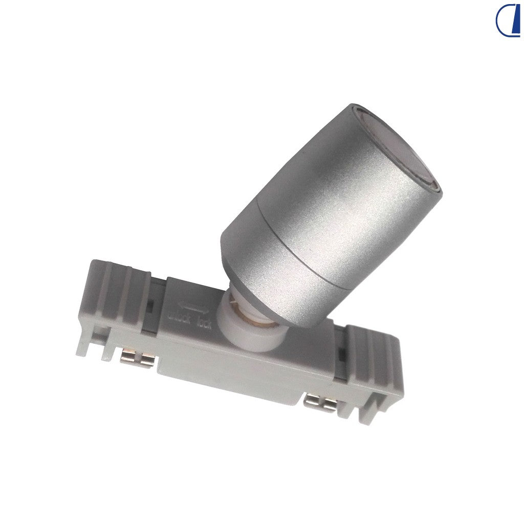 Faretto LED orientabile per Track System 3000 K – argento