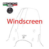 Biondi Parabrezza Club Peugeot Kisbee M 125 cc 2025 - con Attacchi
