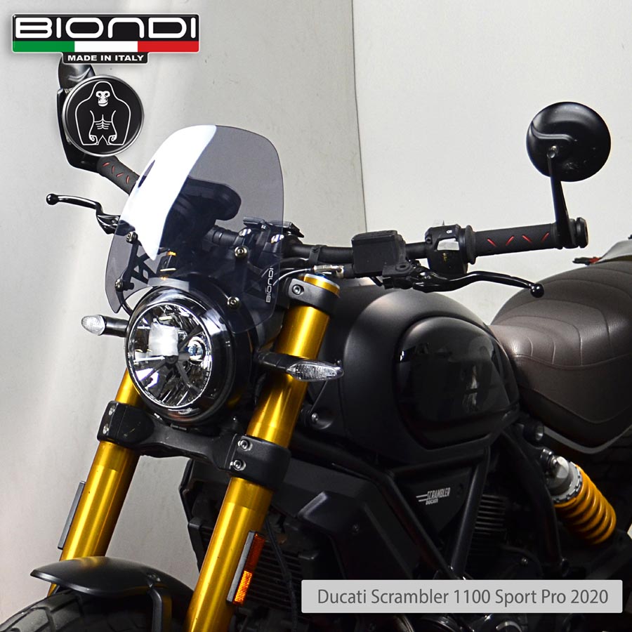Biondi Cupolino Sport Fumè Chiaro Ducati Scrambler 400/800/1100 - MPN 8010407