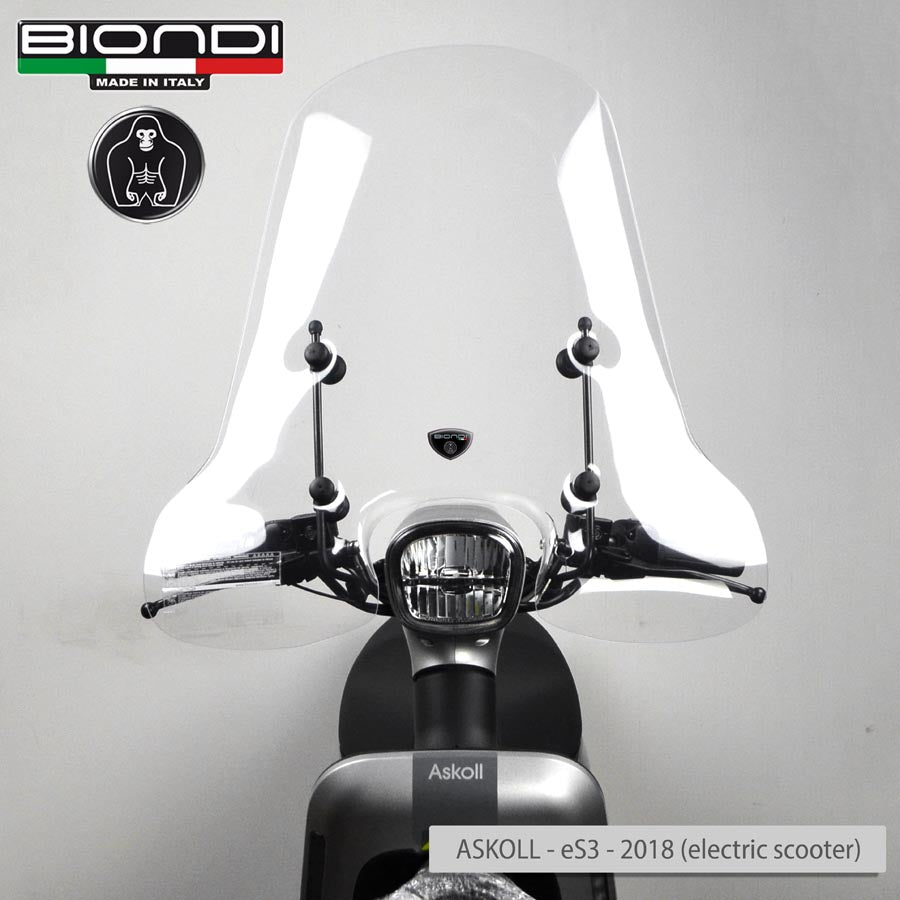 Biondi Parabrezza Z Trasparente + Kit Attacchi per NECO Lola 50 cc. 2011