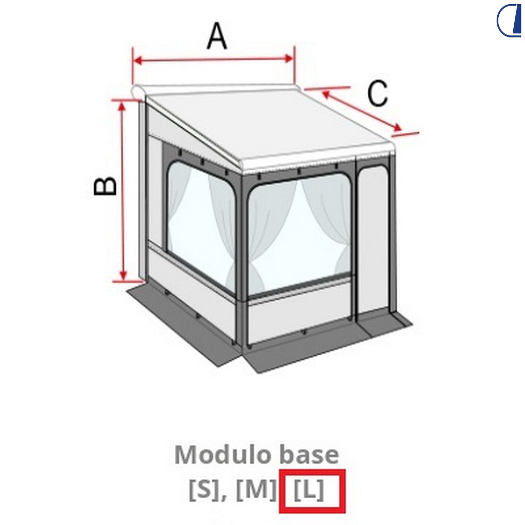 Fiamma Privacy Room F45 300 Grande – modulo base per tendalino h 251-280 cm