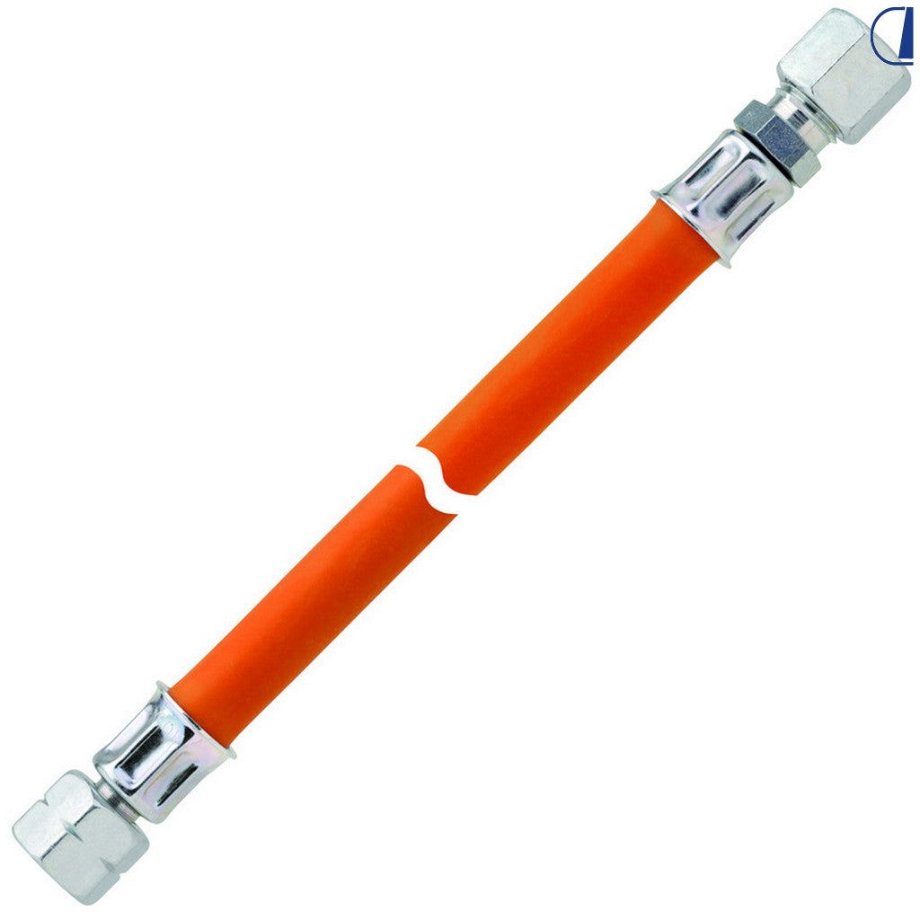 GOK Tubo gas alta pressione 10 bar G 1/4 SX x Ø 8 mm 1500 mm