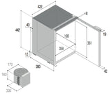 Vitrifrigo C25LP Airlock Kühlschrank, Grau, 25 l, Kompressor, 12/24 V DC Außengerät