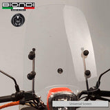 Biondi Universal-Windschutzscheibe für Z-Scooter und Mopeds mit Lenkerhalterung