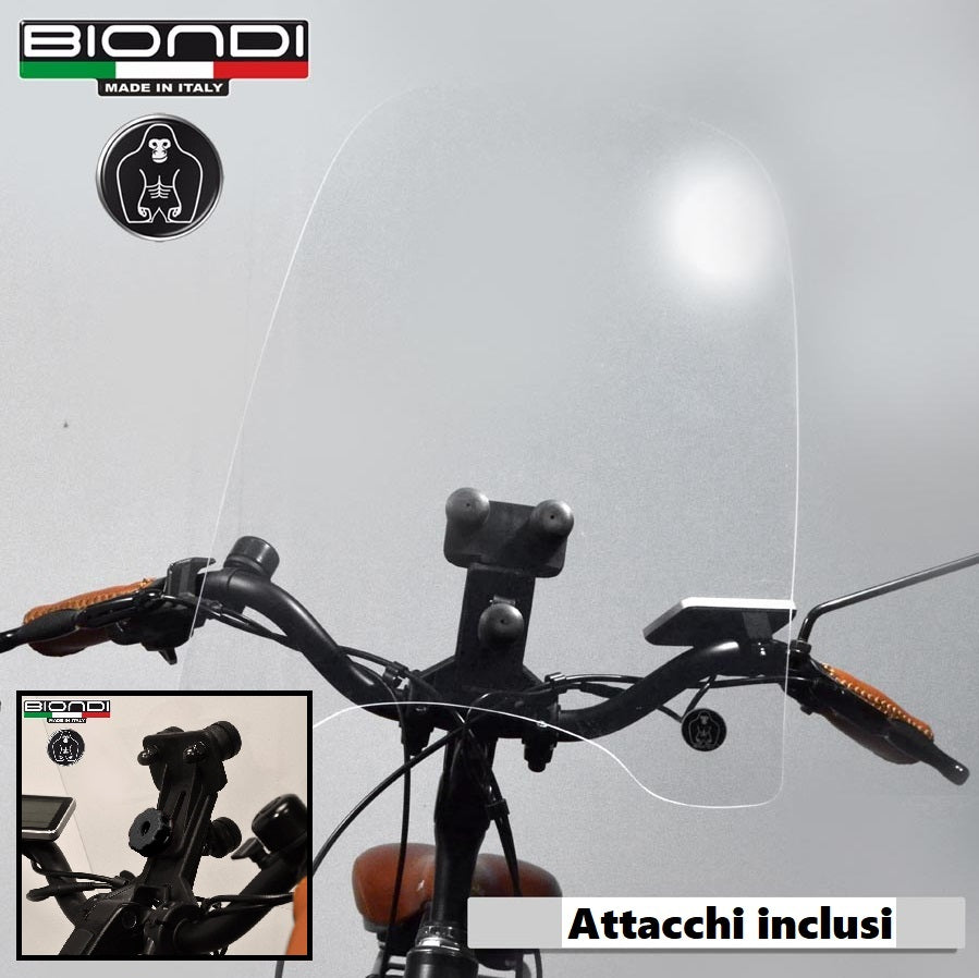Biondi Universal Bicycle Windshield with Central Mount