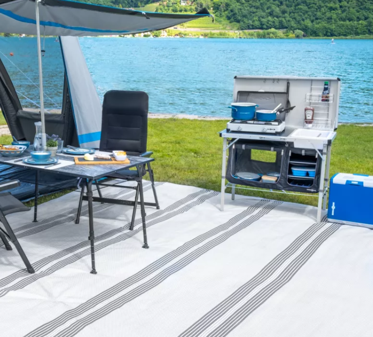 Stuoia da Campeggio Brunner Kinetic 600  250x500 cm Grigio Chiaro/Grigio Scuro