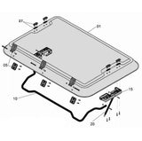 Cupola da esterno per oblò compatibile Heki 2 AEC2032