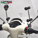 Biondi Parabrezza Z Trasparente + Attacchi Vespa Sprint 50 2T / 125 3V 2014