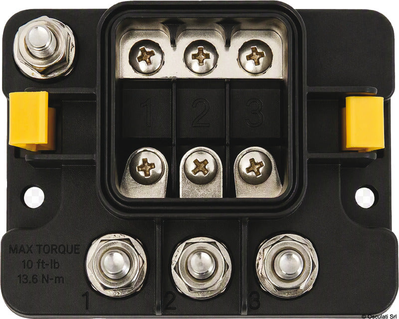 Egis Portafusibili Sigillati MIDI 3 Slot IP69 M8 36V 500A