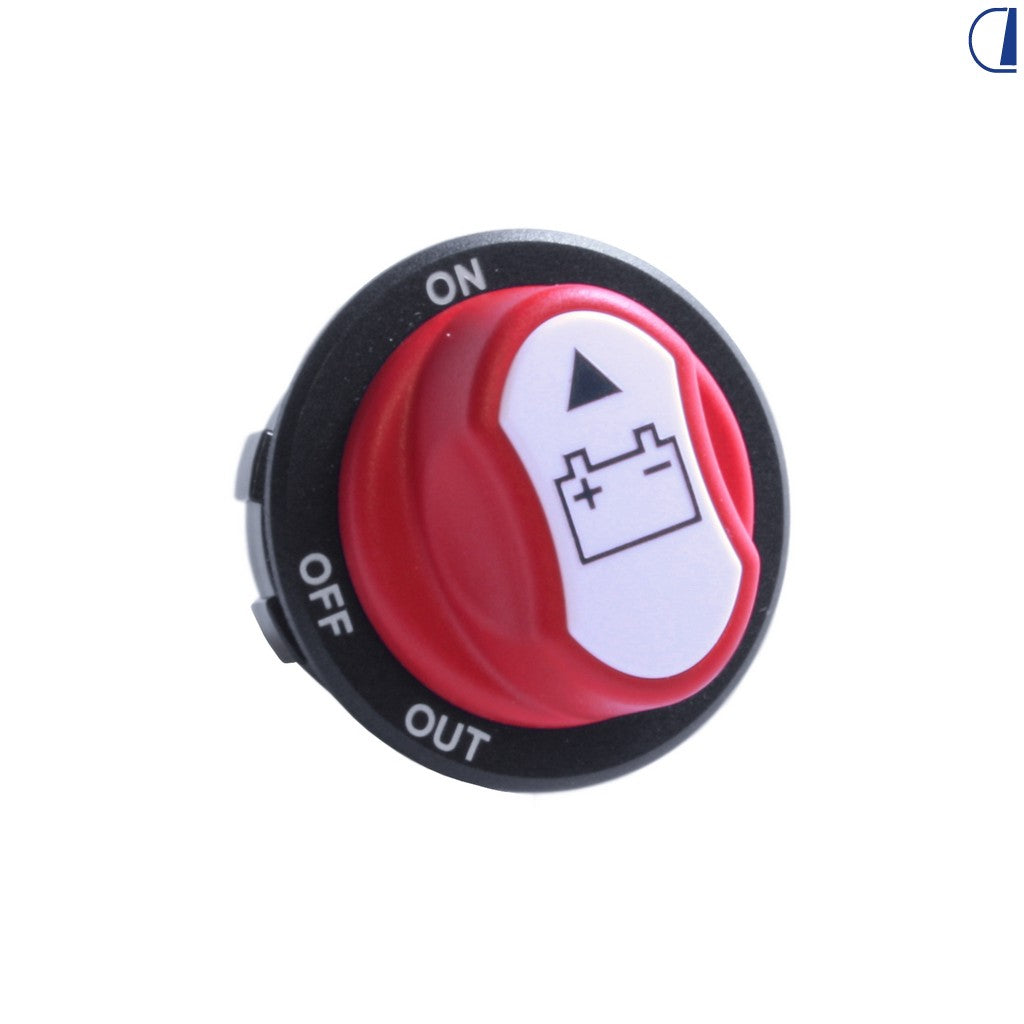 Interruttore di separazione batteria da incasso 100 A foro Ø 26 mm