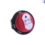 Interruttore di separazione batteria da incasso 100 A foro Ø 26 mm