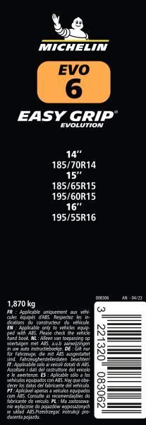 Michelin Catene neve Easy Grip Evolution gruppo EVO 6