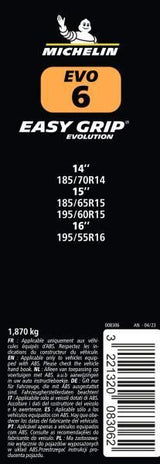 Michelin Catene neve Easy Grip Evolution gruppo EVO 6