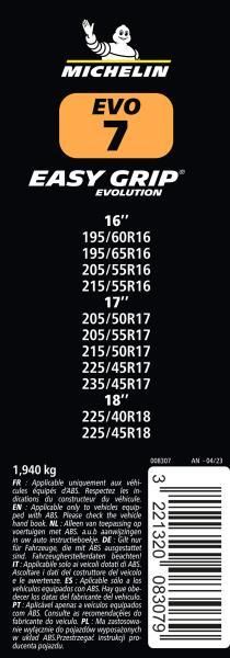 Michelin Easy Grip Evolution Schneeketten Gruppe EVO 7