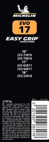 Michelin Easy Grip Evolution Snow Chains, Group EVO 17