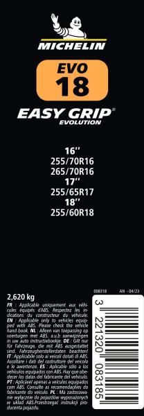 Michelin Catene neve Easy Grip Evolution gruppo EVO 18