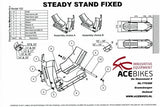 Cavalletto Bloccaruota Fisso Per Moto Steadystand Fixed Acebikes